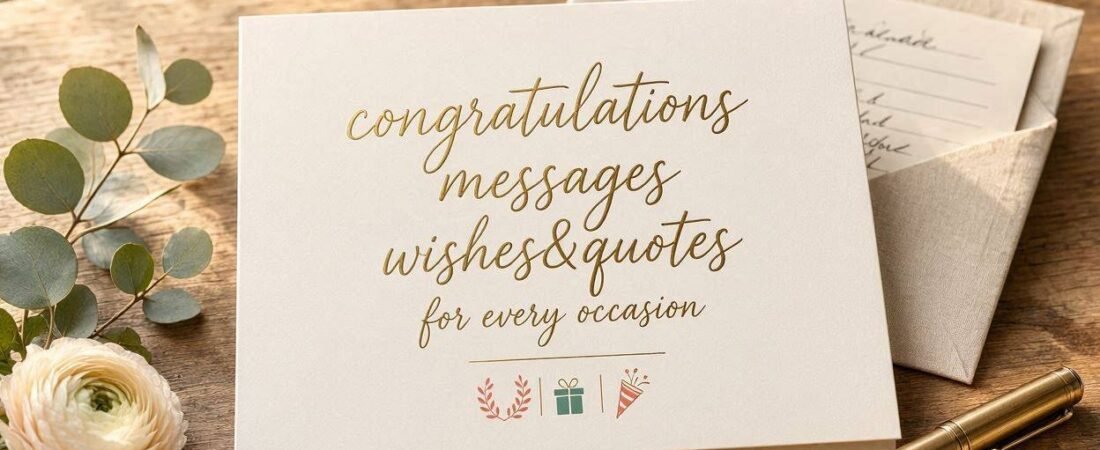 Congratulations Messages, Wishes & Quotes for Every Occasion