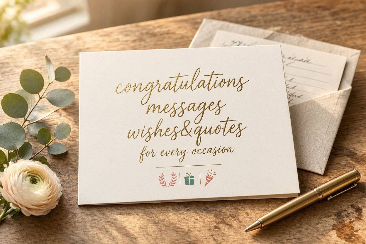 Congratulations Messages, Wishes & Quotes for Every Occasion