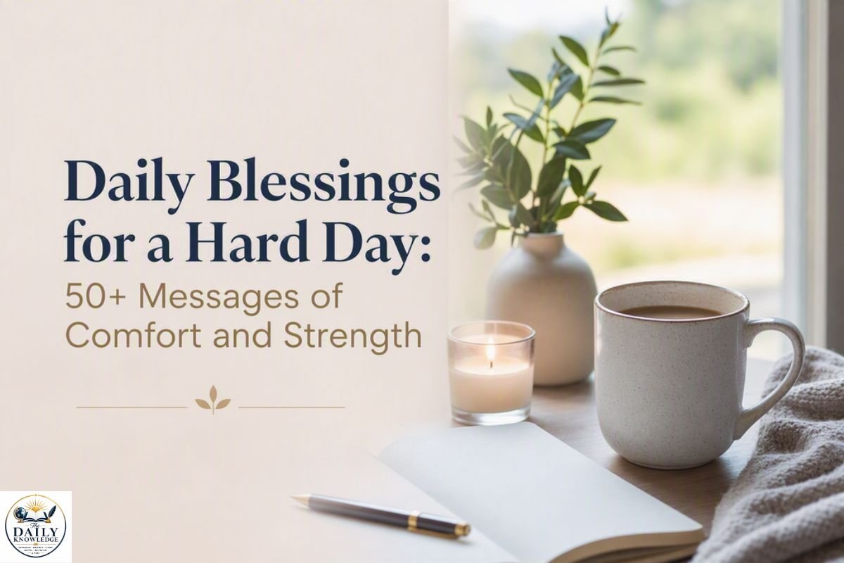 Daily Blessings for a Hard Day: 50+ Messages of Comfort and Strength